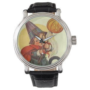 Jack O Lantern Pumpkin Witch Moon Watch