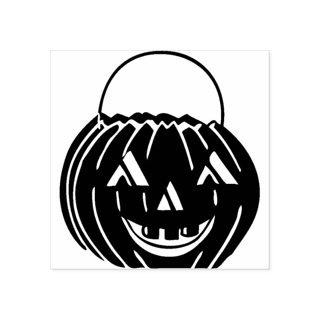  Jack-o'-lantern Rubber Stamp  (Imprint)