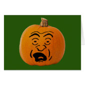 Jack o' Lantern Scared Face, Halloween Pumpkin (Front Horizontal)