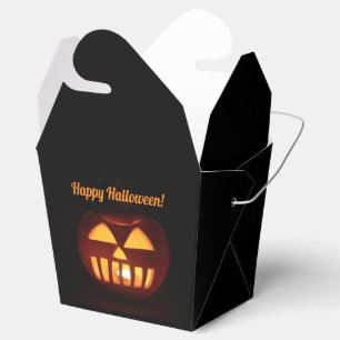 Jack-O'-Lantern scary carved pumpkin Halloween Favor Boxes