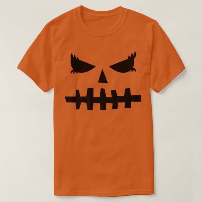Jack O Lantern Scary Pumpkin Halloween Costume  T-Shirt (Design Front)