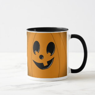 Jack-O-Lantern Silly Face with One Tooth Mug