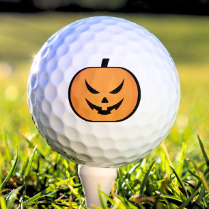 Jack O Lantern Spooky Halloween Pumpkin Golf Balls