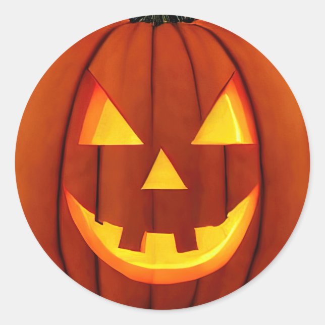 Jack-O'-Lantern Sticker (Front)