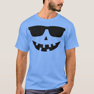 Jack O Lantern Sunglasses Pumpkin Funny Halloween  T-Shirt