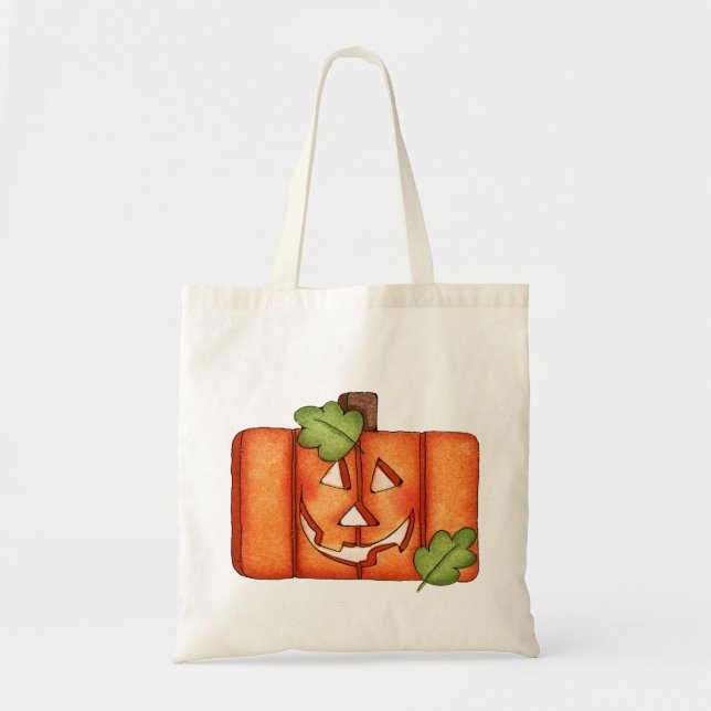 Jack-O-Lantern Tote Bag (Front)
