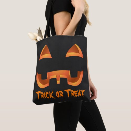 Jack_o_lantern Tote Bag Halloween Pumpkin Bag