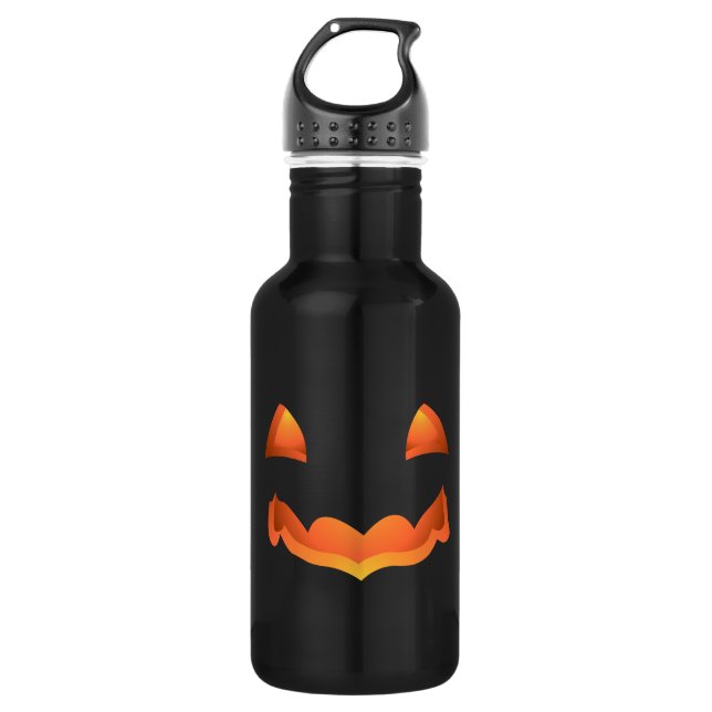 Jack-o-lantern Travel Mug Halloween Pumpkin Cups Water Bottle (Front)