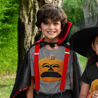 Jack o' Lantern Unhappy Face, Halloween Pumpkin T-Shirt