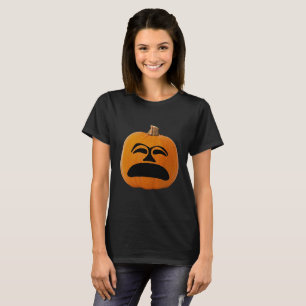 Jack o' Lantern Unhappy Face, Halloween Pumpkin T-Shirt