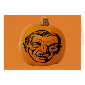 Jack o' Lantern Vampire Face, Halloween Pumpkin (Front Horizontal)