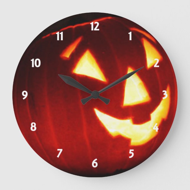 Jack o' Lantern Wall Clock (Front)