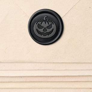 Jack O' Lantern Wax Seal Sticker