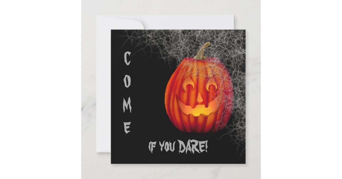 Jack o Lantern Web Halloween Party Invitation | Zazzle