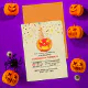 Jack O' Lantern With Party Hat Halloween Birthday Invitation | Zazzle