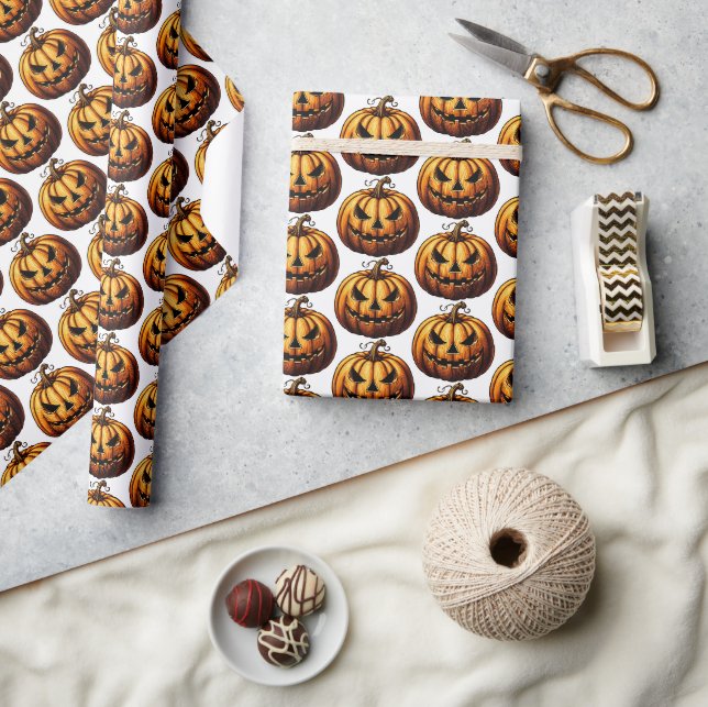 Jack O' Lantern Wrapping Paper (Crafts)