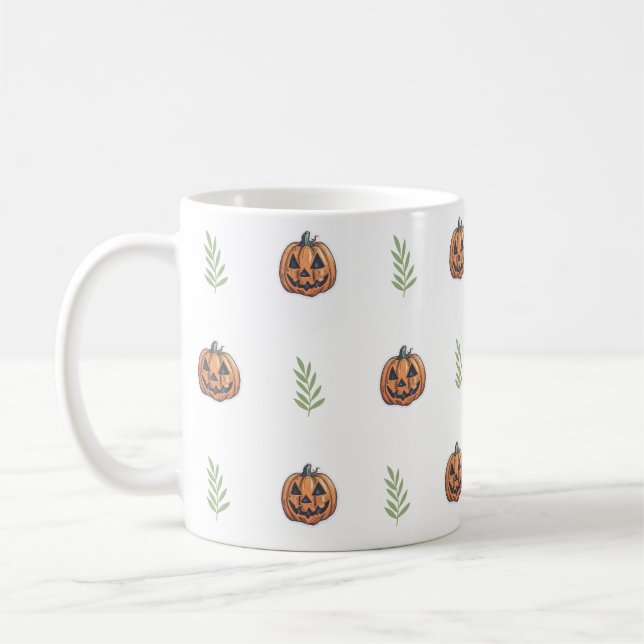 Jack O' LanternHappy Haloween Coffee Mug (Left)