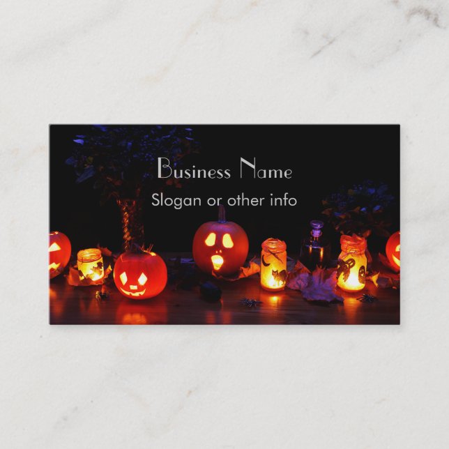Jack-O-Lanterns Business Card (Front)