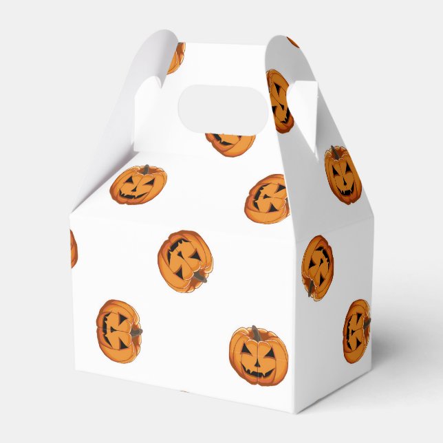Jack O' Lanterns Favor Boxes (Front Side)