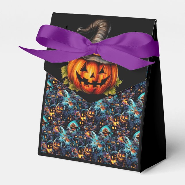 Jack O Lanterns  Favor Boxes (Front Side)