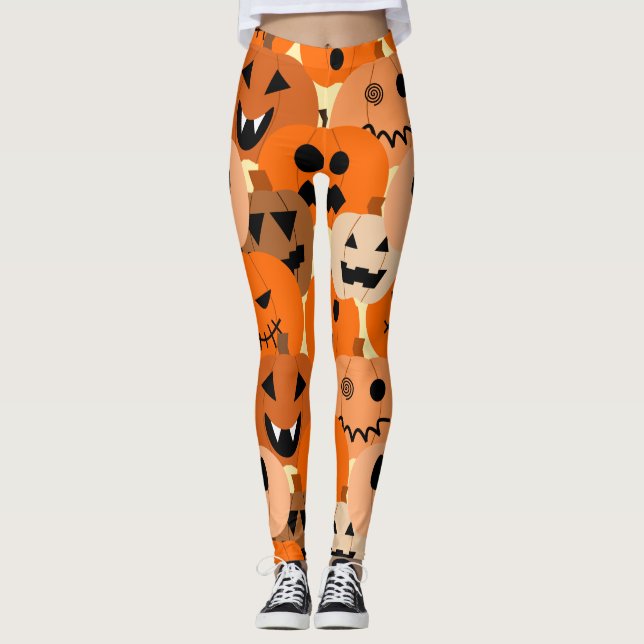 Jack-o-Lanterns Leggings (Front)