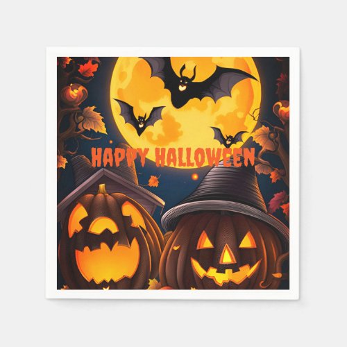 Jack_O_Lanterns Moon Napkins