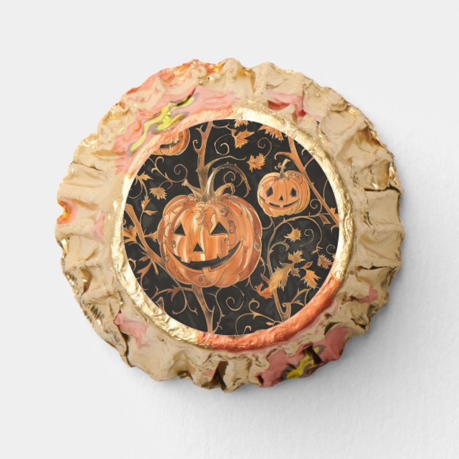 Jack-o-Lanterns on the Vine Reese's Peanut Butter Cups (Front)