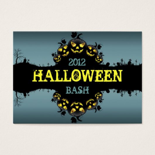 Jack-O-Lanterns Party Promotional Cards (Front)