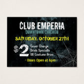 Jack-O-Lanterns Party Promotional Cards (Back)