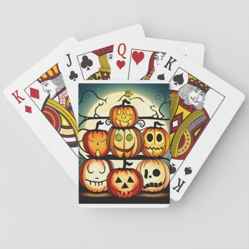 Jack O Lanterns  Playing Cards
