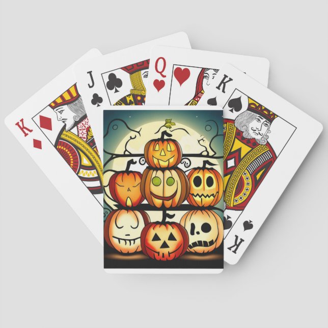 Jack O Lanterns  Poker Cards (Back)