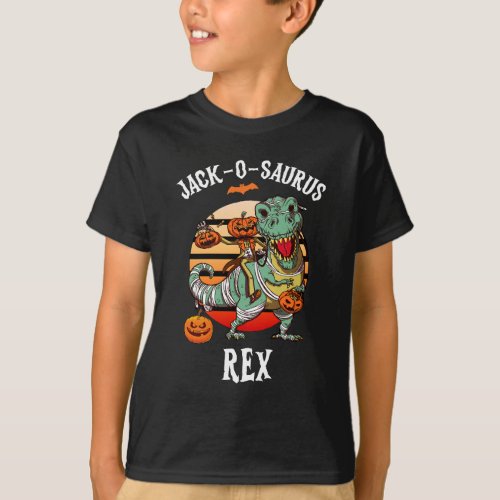 Jack_o_saurus Rex Pumpkinsaurus Pumpkin Dinosaur T_Shirt
