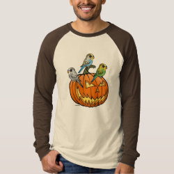 Jack O'Budgies Men's Canvas Long Sleeve Raglan T-Shirt