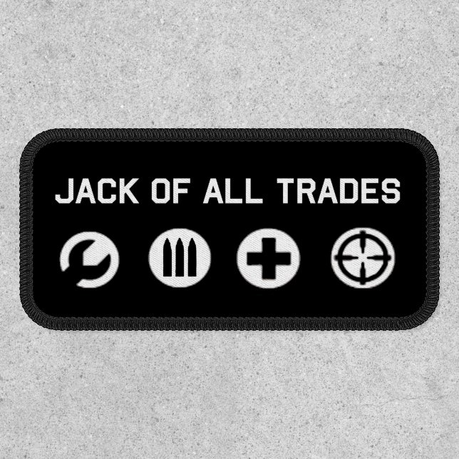 "Jack of All Trades" 4"x2" Morale Patch (Front)
