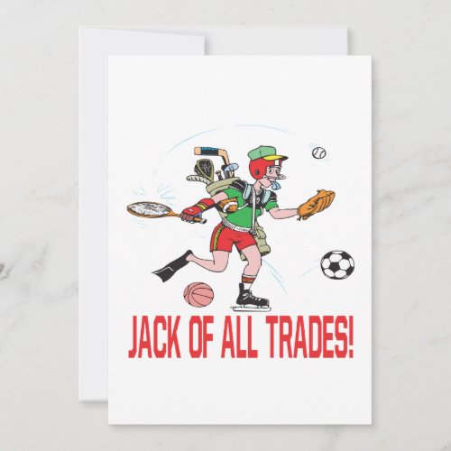 Jack Of All Trades Invitation