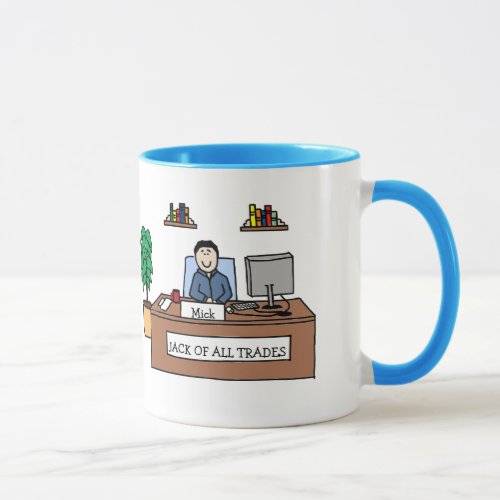 Jack of All Trades _ personalized cartoon mug