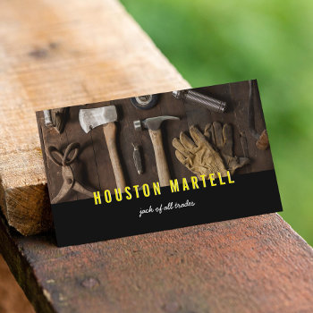 Jack Of All Trades Tools Business Card by beckynimoy at Zazzle