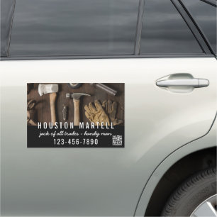 Jack of All Trades Tools Business Handy Man Car Magnet