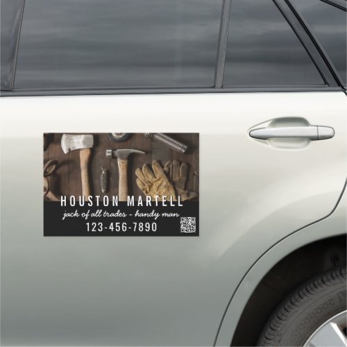 Jack of All Trades Tools Business Handy Man Car Magnet