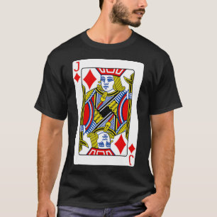 Jack Of Diamonds Playing Card T-Shirt Poker Player
