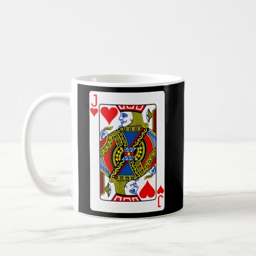 Jack Of Hearts Playing Card Coffee Mug