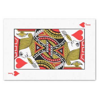 Jack Of Hearts Tissue Paper by wowsmiley at Zazzle