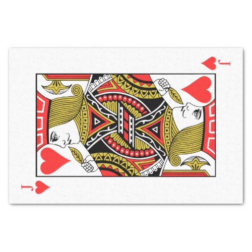 Jack of Hearts Tissue Paper