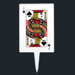 Jack of Spades Cake Topper<br><div class="desc">Search "wowsmiley" for more products like this one.</div>