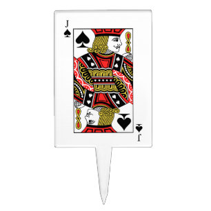 Jack of Spades Cake Topper