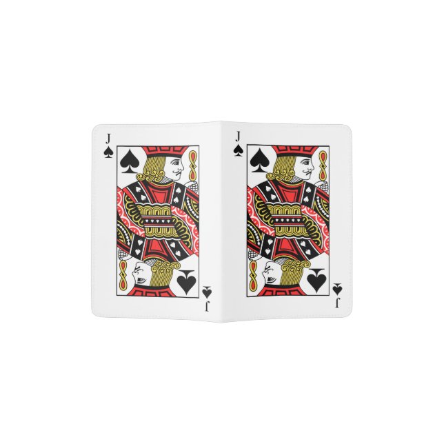 Jack of Spades Passport Holder (Opened)