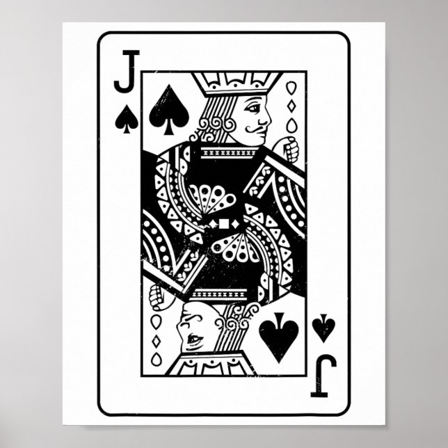 Jack Of The Spades Costume Apparel Halloween Deck  Poster (Front)