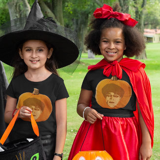 Jack O'Lantern Caligari Face Halloween Girls T-Shirt