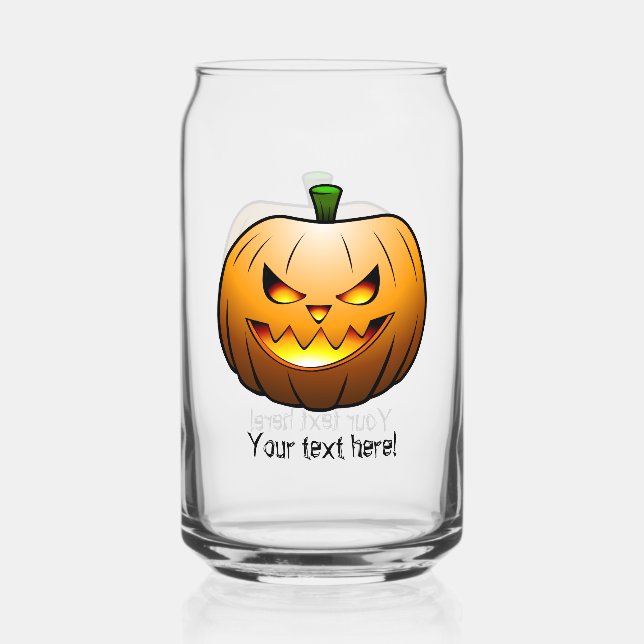 Jack O'lantern is ready for Halloween Can Glass (Front)