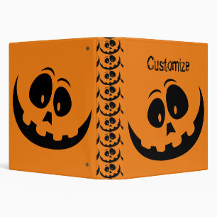 Jack O'lantern Smile Thunder_Cove 3 Ring Binder